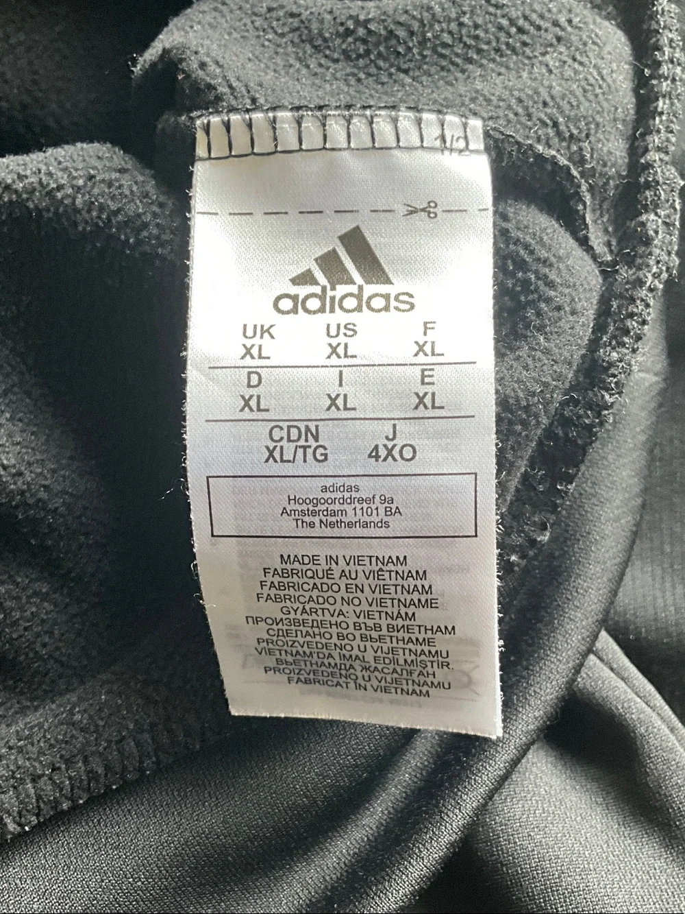 adidas Men's Charcoal Hoodie with grey Logo